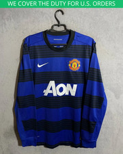 Manchester United Long Sleeve Away football shirt 2011 - 2012 Nike Men Size L