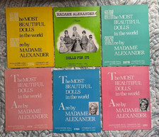 6 Madame Alexander Doll Collection Catalogs: 1974 1976 1978 1979 1980 1981
