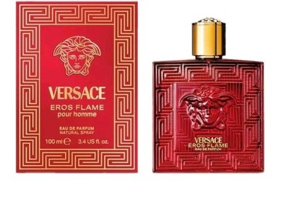 Versace Flame Mens Cologne 3.4 oz 100 ml Gift Citus Spicy Rosemary Scent New Box