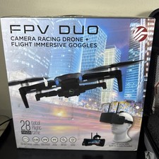 Vivitar FPV Duo Camera Racing Drone 5.8G 720p Immersive Goggles GPS Open Box