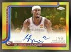 2025-26 Topps Chrome Shai Gilgeous-Alexander Auto Gold Refractor #/50 Thunder