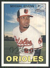 2016 Topps Heritage #669 Mychal Givens Baltimore Orioles 2364