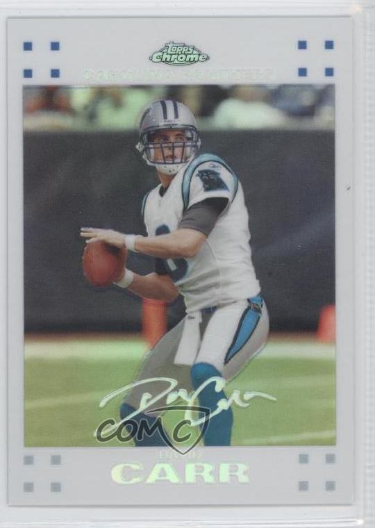 2007 Topps Chrome White Refractor 627/869 David Carr #TC59 0a1