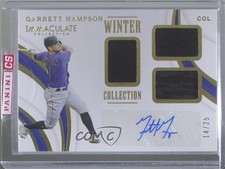 2019 Panini Immaculate Winter Collection 14/25 Garrett Hampson #WC-GH Auto a8r