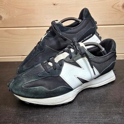 New Balance 327 Sneaker Herren UK 11 EU 45,5 Schwarz Weiß Wildleder Mesh MS327CBW