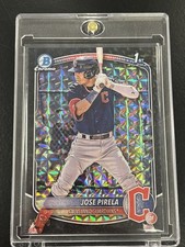 2025 Bowman Jose Pirela 1st Black Geometric Refractor /10 #BCP-111 Guardians