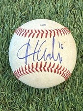 SAN DIEGO PADRES HUMBERTO CRUZ AUTOGRAPHED GAME USED MILB BASEBALL