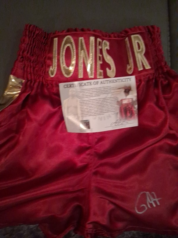 Roy Jones Junior Boxing Shorts Autographed &Authenticated By ASI(Authentic...