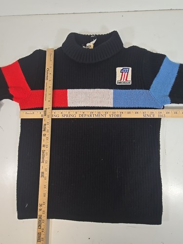 VINTAGE 1970s AMF HARLEY DAVIDSON MOTORCYCLE SWEATER #1 Size Medium - Picture 5 of 6