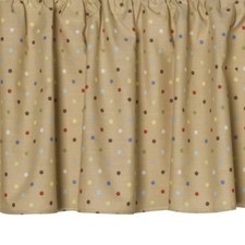 Circo Multi Color Dot Crib Skirt Dust Ruffle nursery bedding new