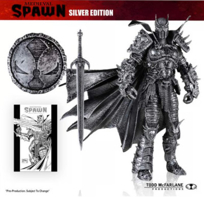 MEDIEVAL SPAWN Kickstarter 2024 SILVER EDITION Figur McFarlane Toys Comic NEU