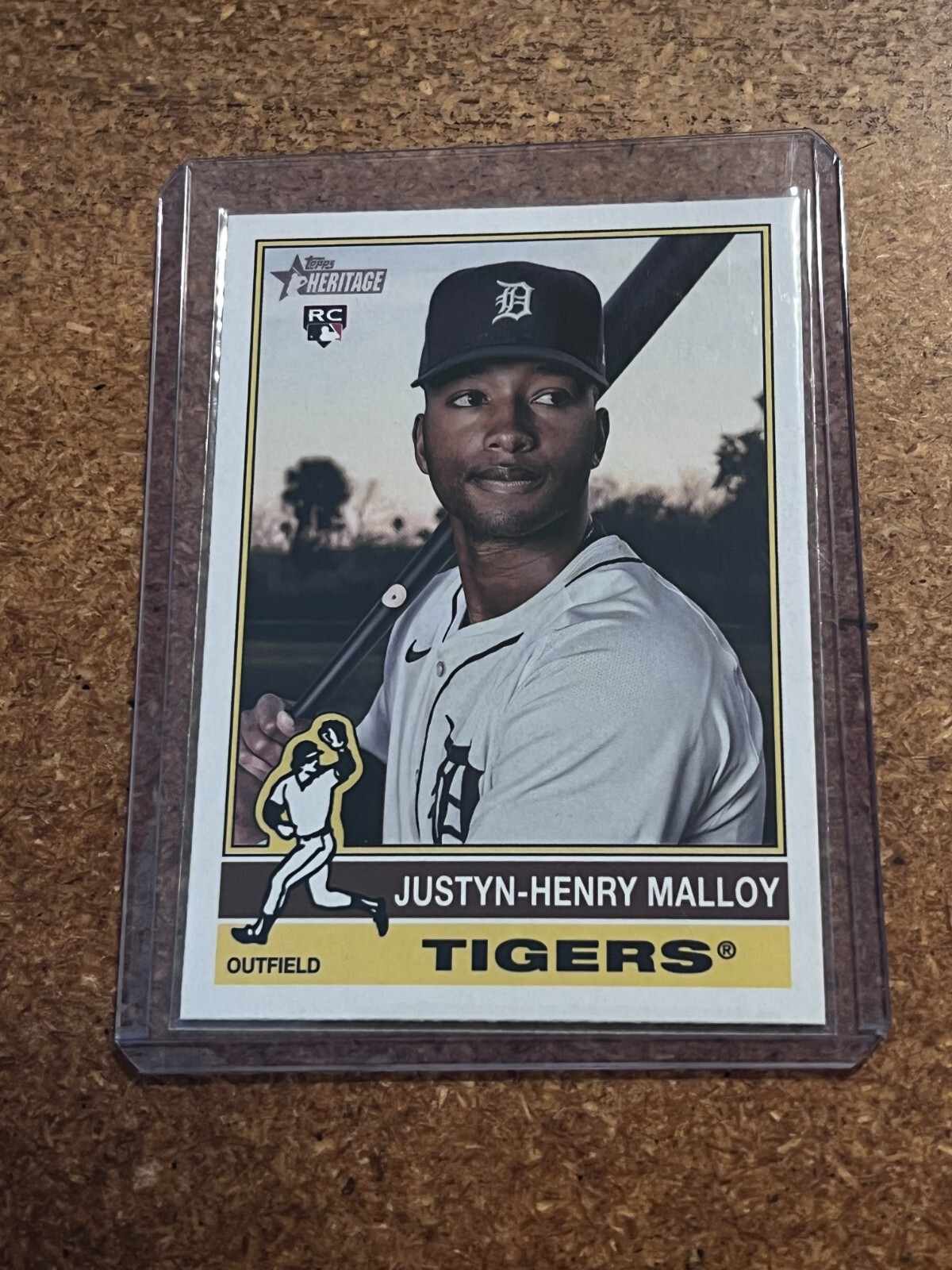 2025 Topps Heritage Baseball # 305 Justyn-Henry Malloy RC