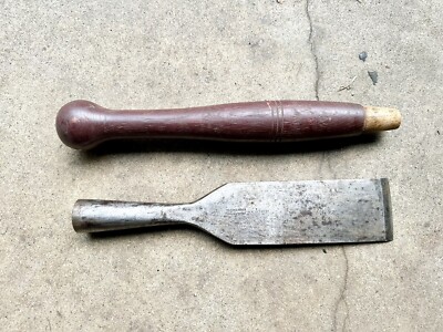 Underhill Edge Tool Co 3'' Wide Slick Timber Frame Ship Framing Chisel Antique