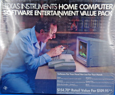 TEXAS INSTRUMENTS TI-99/4A -- PACCHETTO VALORE INTRATTENIMENTO SOFTWARE (CARTUCCIA) # NOS