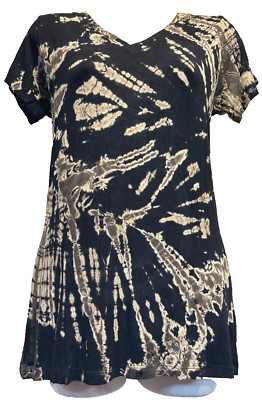 Nwt FUNKY STUFF hippie mudmee tie dye knit viscose T-SHIRT TOP S M Free shipping