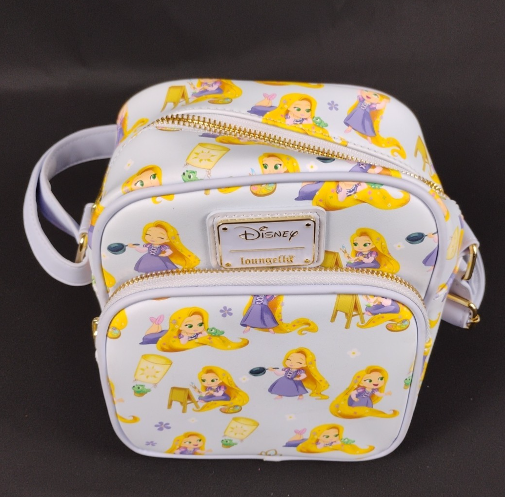 Loungefly Tangled Rapunzel Tiara Crossbody Bag BoxLunch Exclusive Disney  Used