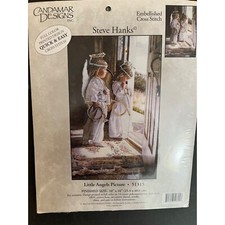 NIB Candamar Designs Cross Stitch Kit Little Angels Christmas 51315 Cherubs