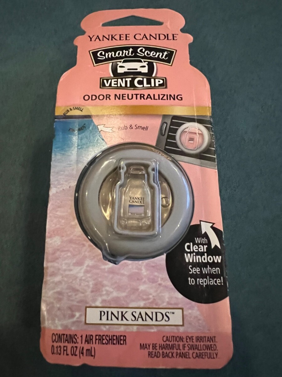 Yankee Candle SMART SCENT VENT CLIP Air Freshener PINK SANDS NEW