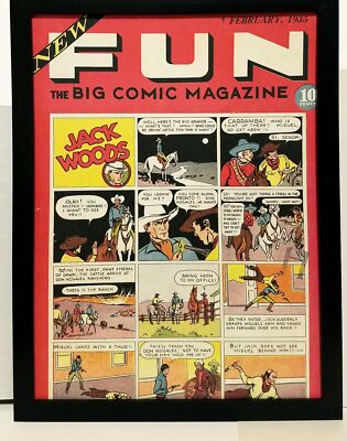 New Fun #1 by Lyman Anderson 9x12 FRAMED Vintage 1935 DC Comics