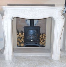 F19 Grand Louis Fire Surround in Plaster - BIRMINGHAM COLLECTION ONLY