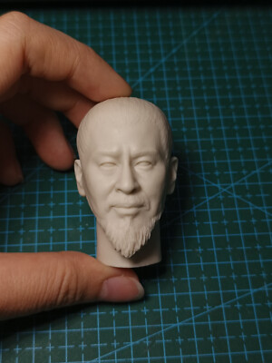 1:18 Jianbin Chen Head Sculpt Carved For 3.75'' Male Action Figure Body Toys