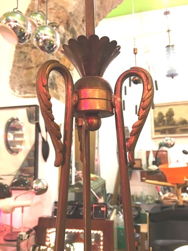 LAMPADA 50s FONTANA ARTE PIETRO CHIESA CRISTALL ART ITALIAN STYLE PENDANT LAMP - Picture 3 of 8