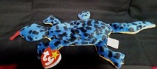 Lizzy the Lizard. Ty Beanie Babies. 4033. 1995. PVC