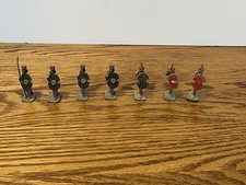 VINTAGE 6 ROMAN ERA LEAD SOLDIER HAND PAINTED METAL TOY GLADIATOR Missing Weapon