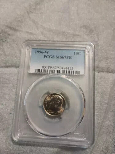 3-1996-w GEM BU DIME P.C.G.S. MS67 FB