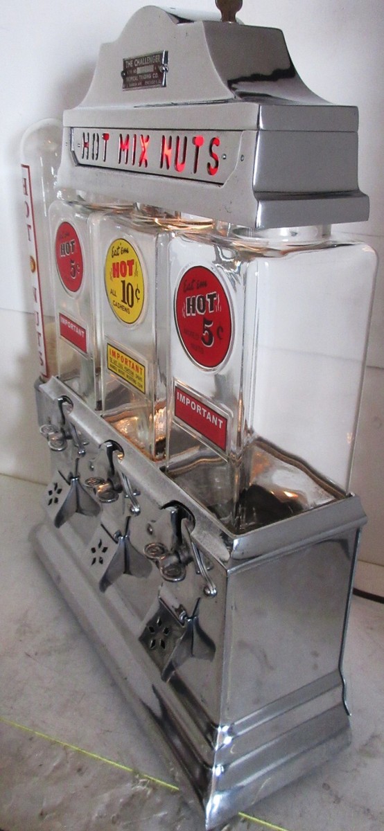 Challenger Deluxe Hot Nut Vender 5c/10c circa 1940's | eBay
