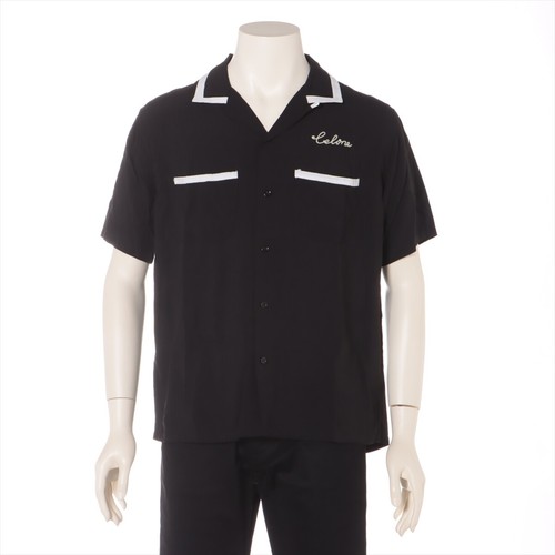 Celine 21SS Rayon Shirt S Men's Black Loose Bowling Shirt Eddie Period | eBay