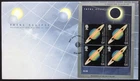 GB 1999 Total Solar Eclipse M/Sheet on Unaddressed First Day Cover, FDI Falmouth
