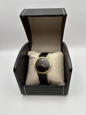 Movado women\'s Museum classic gold women Watch 2100006 Movado Museum Black Dial Black Leather Strap Watch For Women main image 3