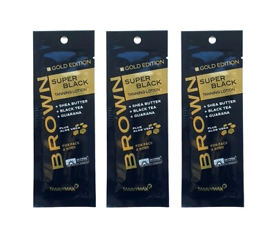 Tannymaxx Brown/Super Black''Gold Edition'' Tanning Lotion 3x15ml/Solariumkosmetik