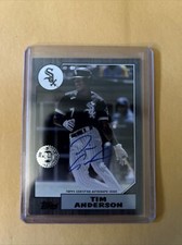 2022 Topps 1987 Topps Baseball Autograph Card Tim Anderson 068/199 White Sox