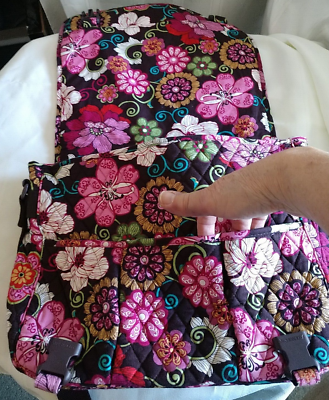 Vera Bradley Blush Pink Quilted Floral Crossbody Backpack Vera Bradley Backpack Womens Size 11x14 main image 3