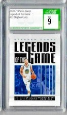 2020 -21 Panini Hoops Stephen Curry Legends of the Game CSG 9