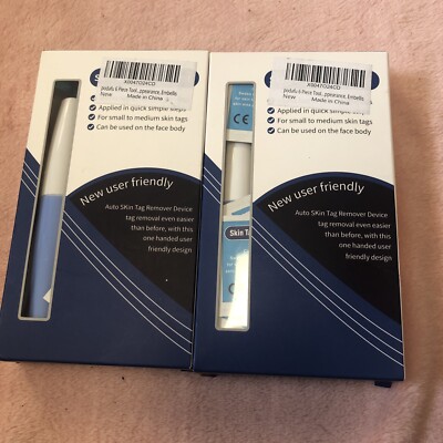 Lot of 2 - Auto Skin Tag Remover Device Kit Safe Painless Removal Band Tool
