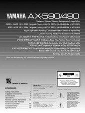 Yamaha AX-590 Amplificatore Manuale del proprietario