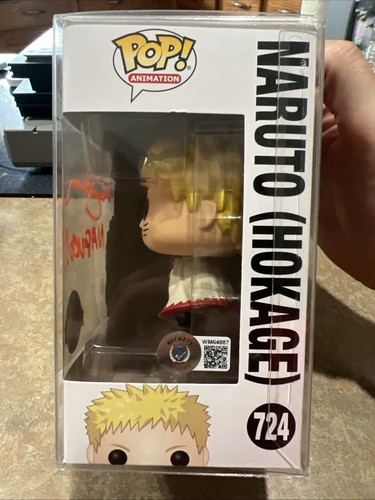 Funko Pop Boruto Naruto Hokage #724 Signed Maile Flanagan Beckett COA Special Ed - Picture 3 of 6