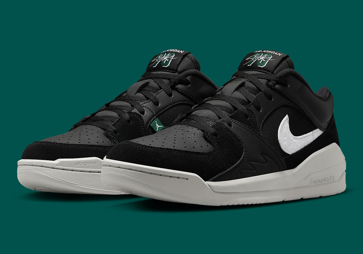 Nike Jordan Stadium 90 Black White Spruce Green DX4397-003 sz 14 Mens