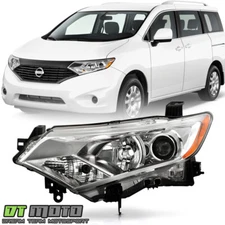 For 2012-2017 Nissan Quest Van Halogen Type Factory Headlight Headlamp - Driver