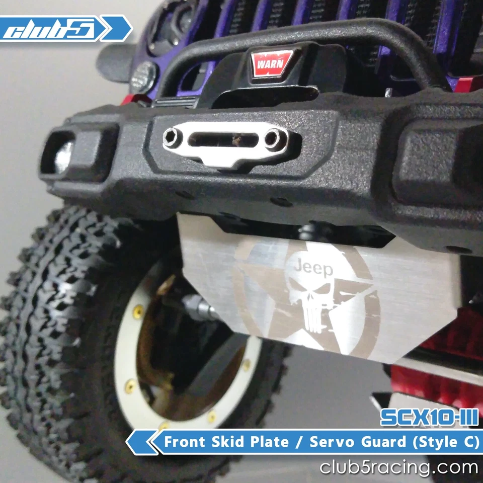 Front Metal Skid Plate for Axial SCX10 III Jeep JL Wrangler / JT Gladiator ( D ) - Image 2 of 4