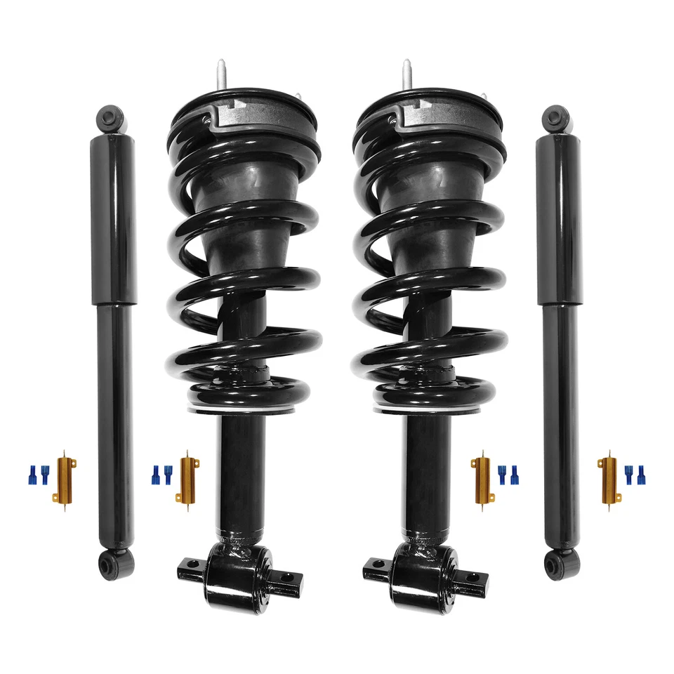 Front Rear Air to Coil Spring Conversion Kit for 2015-2018 Chevrolet Suburban - Image 2 of 4