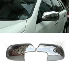 Chrome Side Mirror Cover Molding without LED type (Fits: 2010 2012 Kia Sorento)