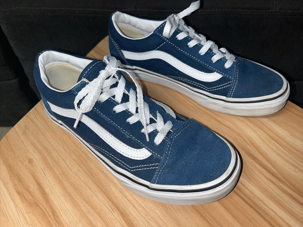 VANS Authentic Old Skool Blue White Youth Off The Wall Skate