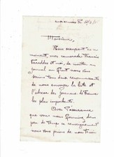 Letter JOURNAUX DE TRANCHEES Emile PAGES Francis VAREDDES 402e CHR