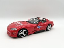 Vintage 90s Dodge Viper RT/10 Bburago 1:18 Diecast Model Red Made In Italy
