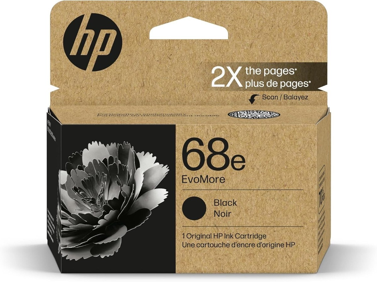 Original HP 68e Black High Yield Genuine Ink Cartridge for Envy