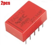 2Pcs Nec EA2-12 Low Singal Relay 12Vdc New Ic wz